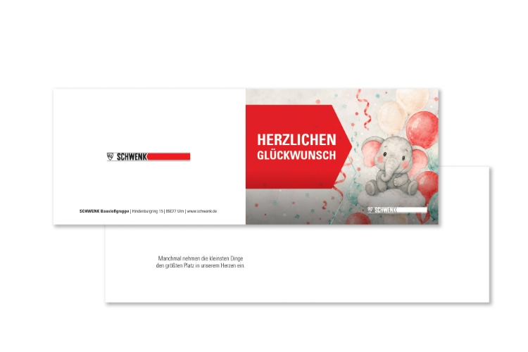 Bild von Glückwunschkarte Geburt 